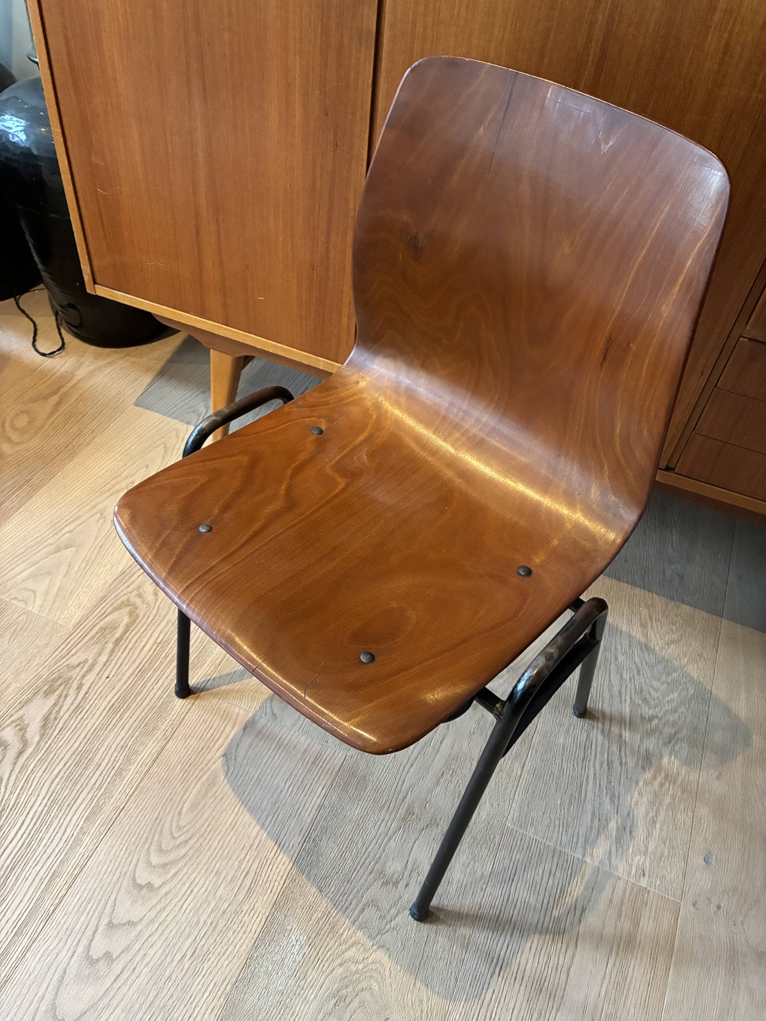 Lot de 6 chaises Pagholz vintage