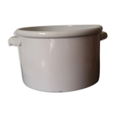 Cache pot faïence blanche XIXème