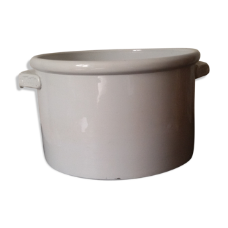 Planter white earthenware XIX
