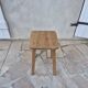 Tabouret ancien en bois massif