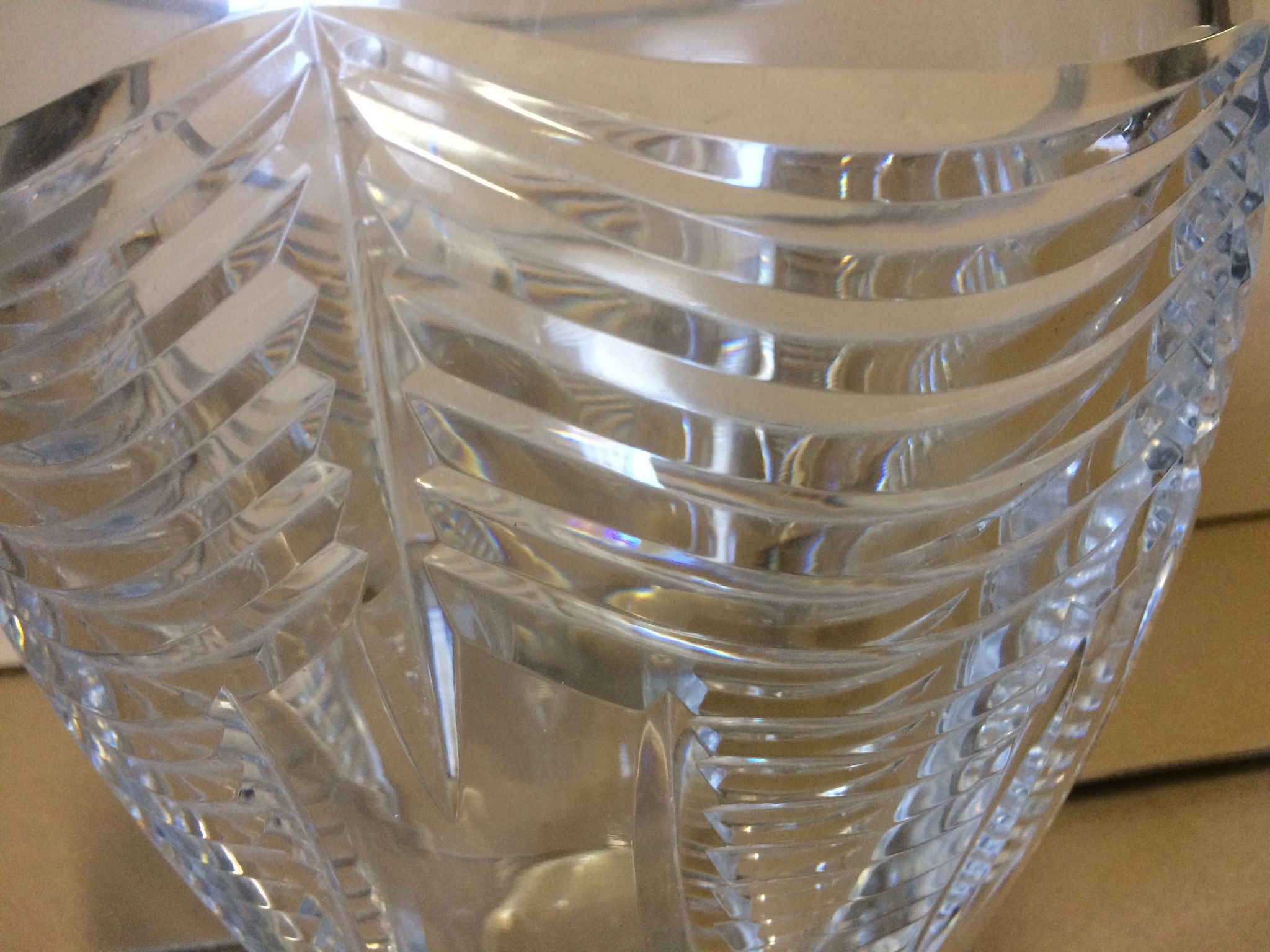 Vase Art déco en cristal de Baccarat