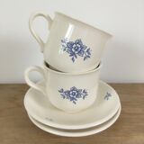 Pair of floral cups