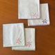Embroidered flower napkins (set of 4)