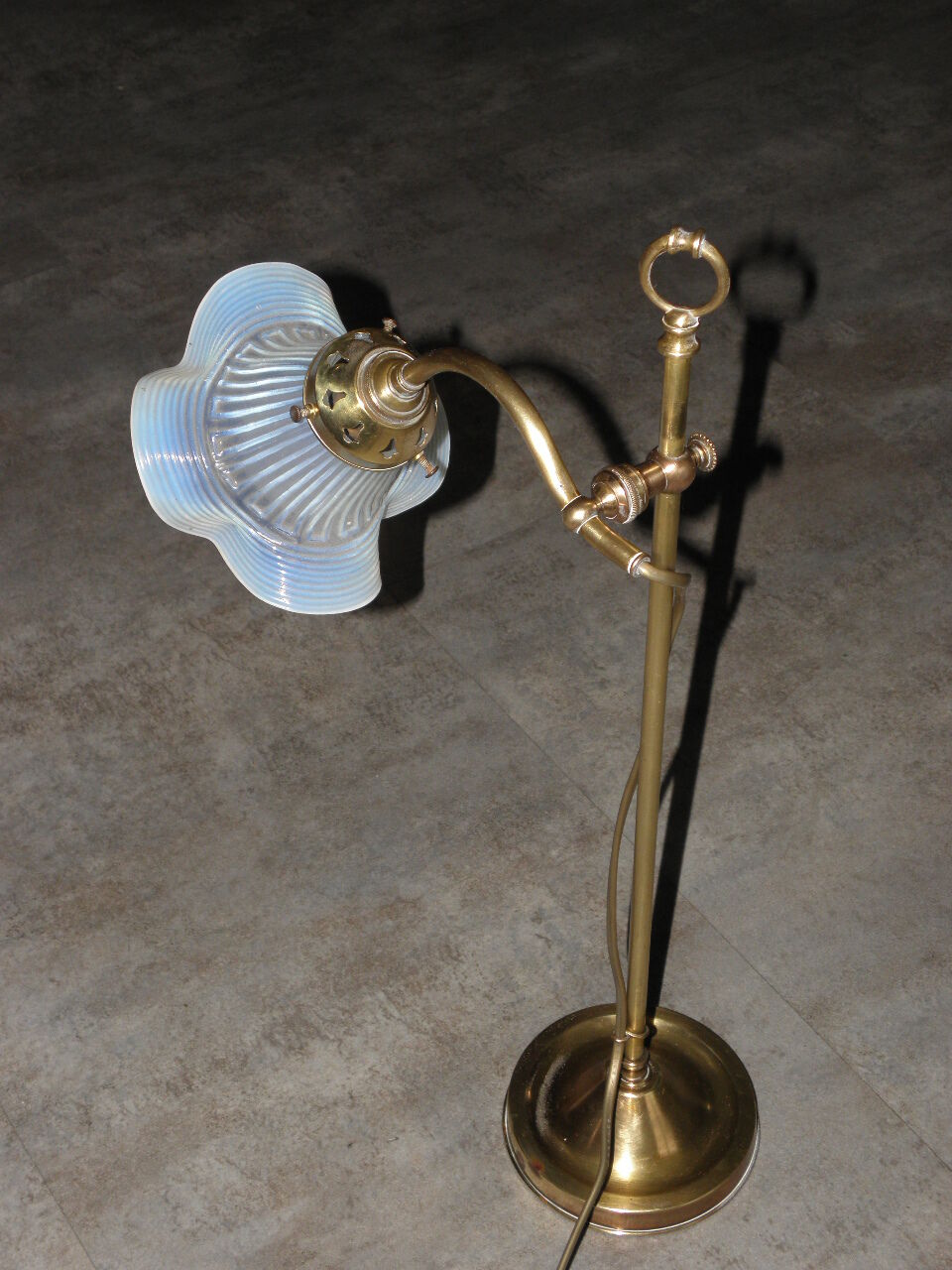 Art deco brass table lamp