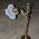 Art deco brass table lamp