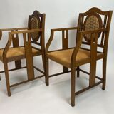 Armchairs by Hans Vollmer for Prag-Rudniker Korbwaren Viena