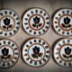 Set 6 Kimono plates