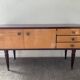 Vintage teak TV cabinet sideboard from the 60s and 70s