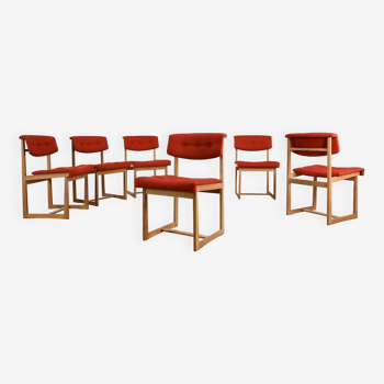 Henning Sørensen, Suite Of 6 Chairs For Hos Dan-ex