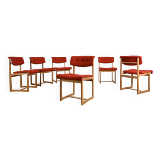 Henning Sørensen, Suite Of 6 Chairs For Hos Dan-ex