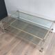 Large coffee table in plexiglass and chrome