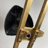 1960s wall-mounted coat rack with 3 hooks