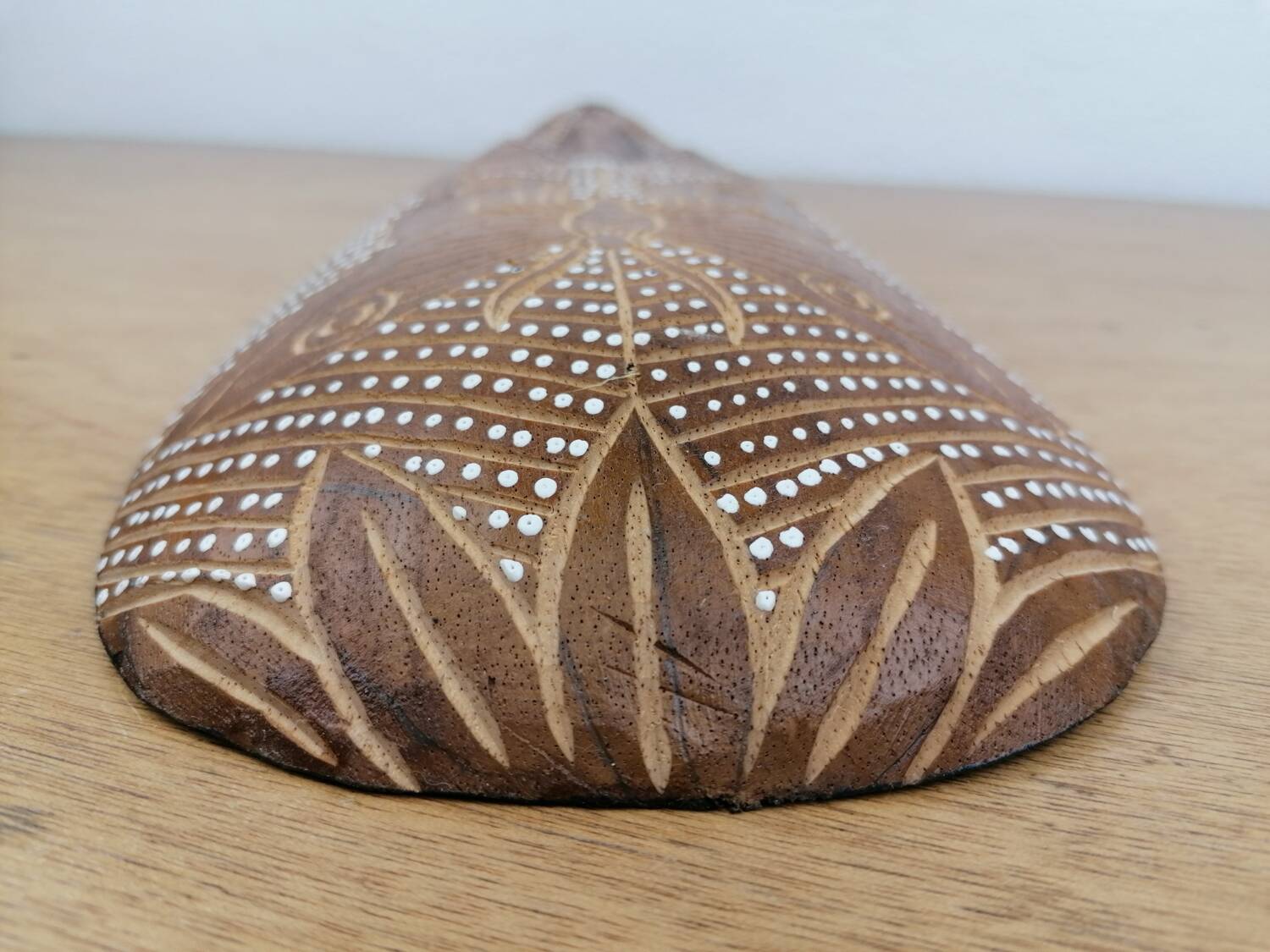 Hand carved wooden African tribal mask