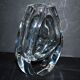 Neptune design vase in baccarat crystal signed designer thomas bastide 1988