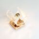 Single 1970’s Murano Glass ‘curved’ Wall Sconce by AV Mazzega
