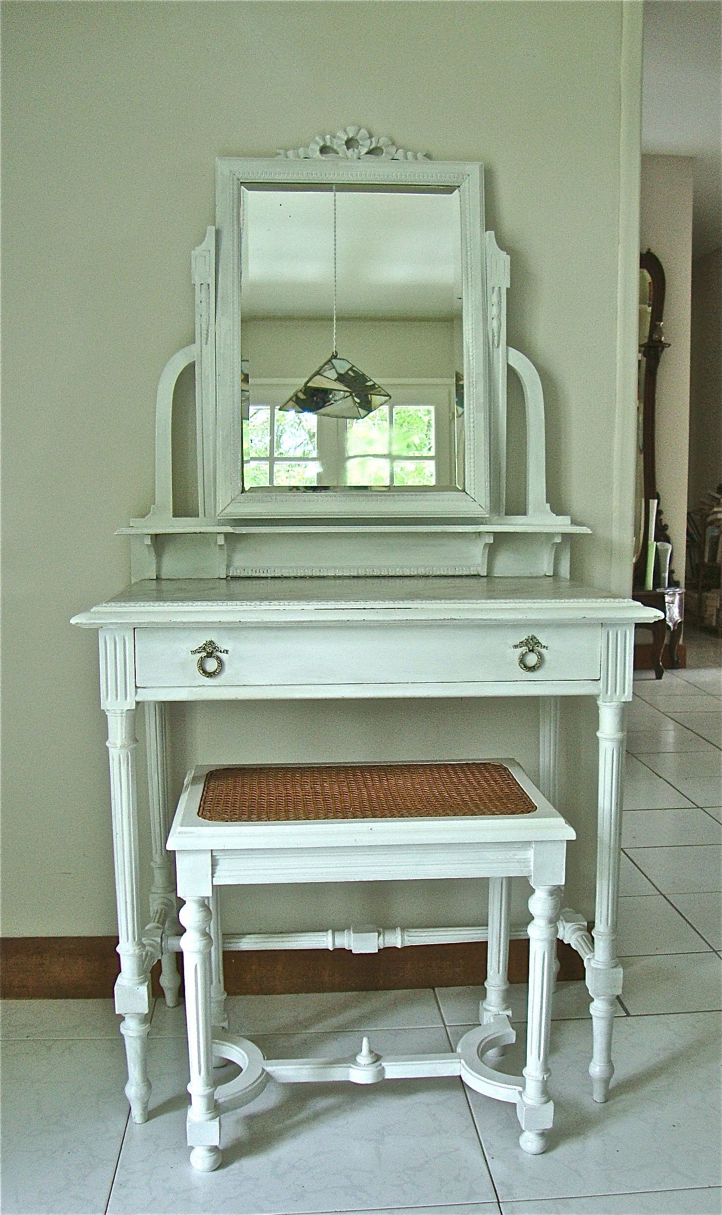 Dressing table and stool