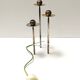 Silver-Plated Brass and Plexiglass Candelabrum by Mesa, Italy 1970s