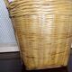 Vintage wicker plant pot
