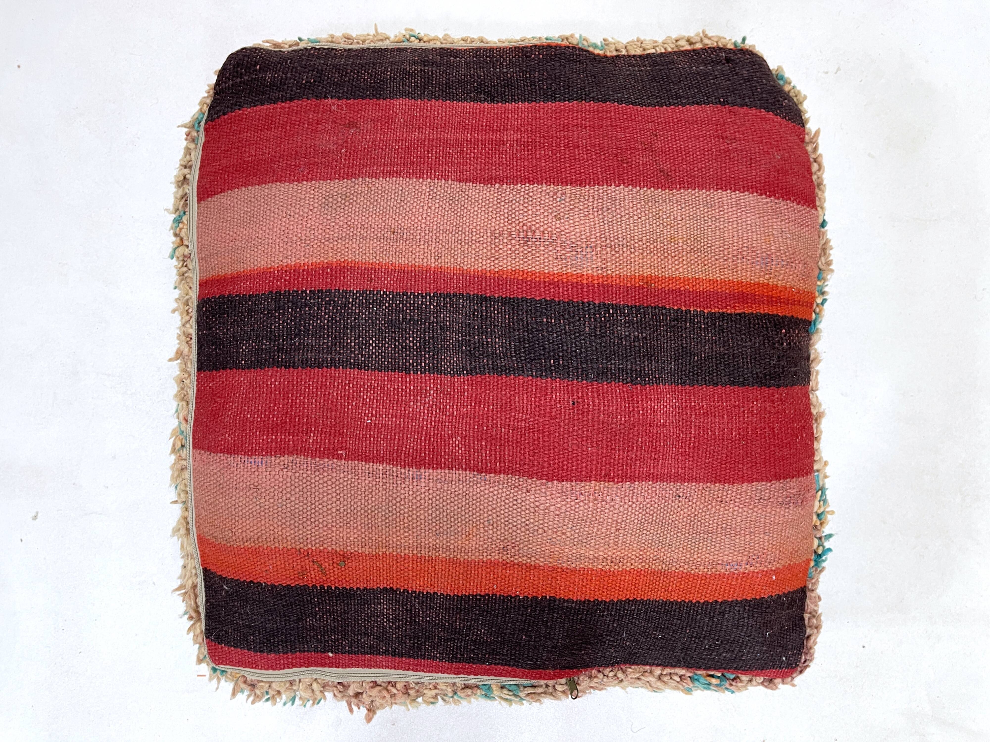 Moroccan kilim pouf
