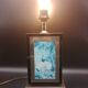Table lamp the dolphin pagoda 1970 vintage melamine lacquered and brass heron