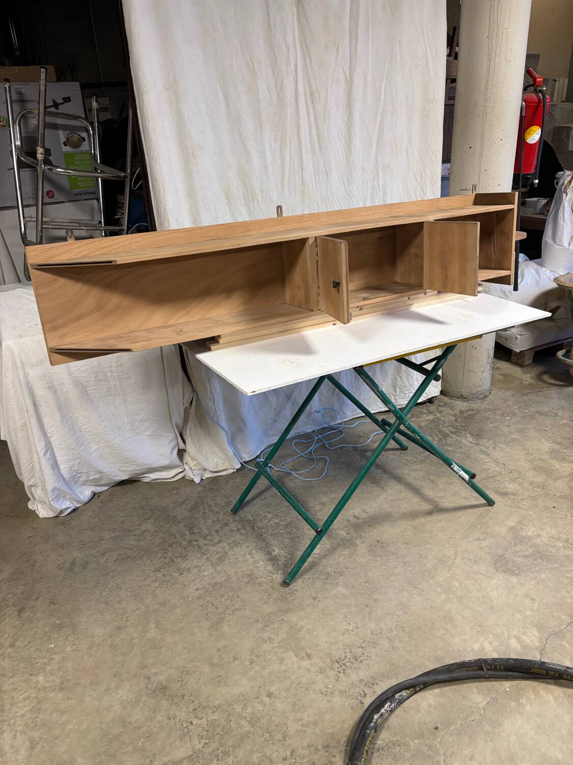 Vintage hanging shelf