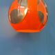 Vintage orange suspension "Bug Eye" Massive style Space Age