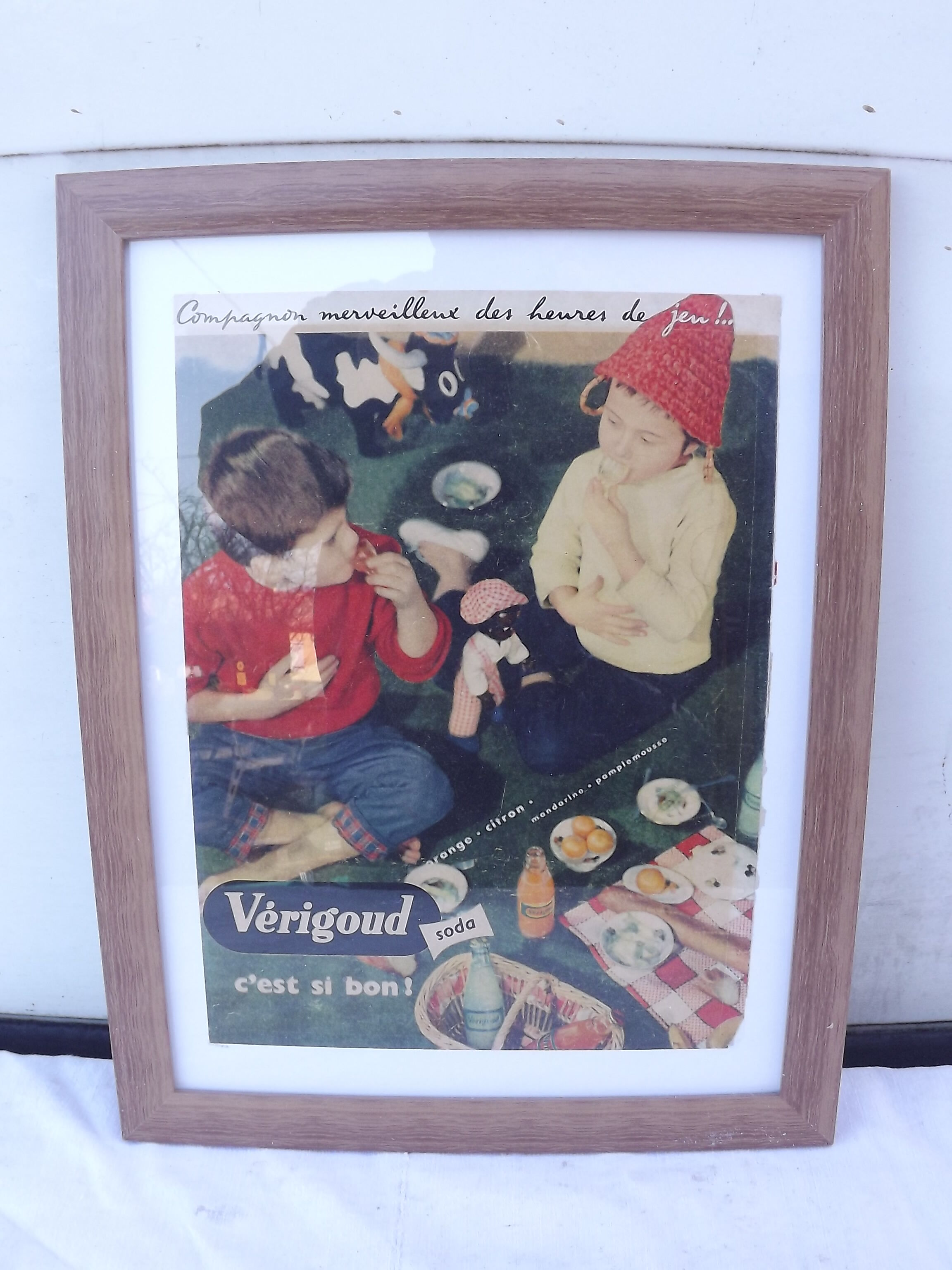 Affiche pub soda Verigoud 1957