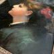 HST painting "Portrait of a young woman with a red bow" 19th century for restoration