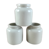 3 sandstone pots