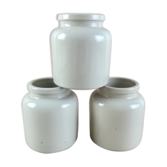3 sandstone pots