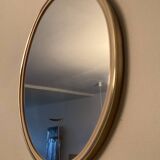 Free-form oval mirror from the 60s-70s