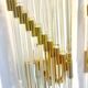 Applique paire verre murano structure dorrure Sciolari, Italie 1970