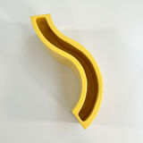 Italian vase in yellow ceramic, 1970