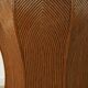 Round table from the 60s - 70s in rattan and glass