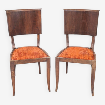 Pair of Art Deco chairs, 1930