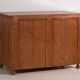 Ancienne commode Biedermeier avec ferrures en forme de fleurs (vers 1850)