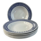 Set of 6 deep plates Sarreguemines Béatrice collection