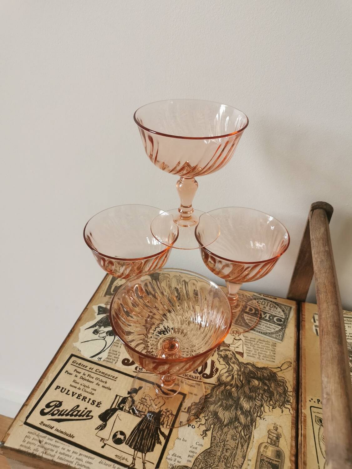 Rosaline champagne glasses