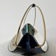 Suspended cup Verceram – Iridescent ceramic & brass – 1950s–60s