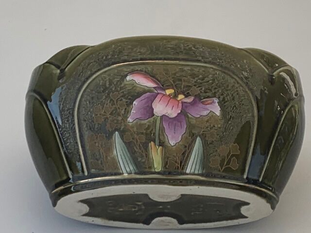 Pot dabbling ceramic Gustave de Bruyn earthenware fives Lille