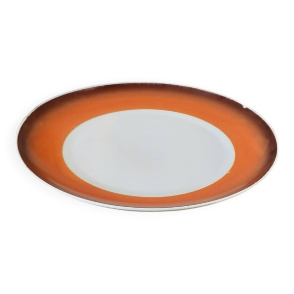 Plat de service Space Âge Année 70 porcelaine Manufacture Royale De Limoges