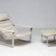 Ilmari Lappalainen "Pulkka" Lounge Chair and Ottoman, Finland, 1966