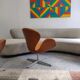 Pair Arne Jacobsen Swan chairs by Fritz Hansen