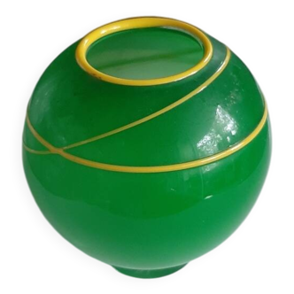 Ball vase in blown glass