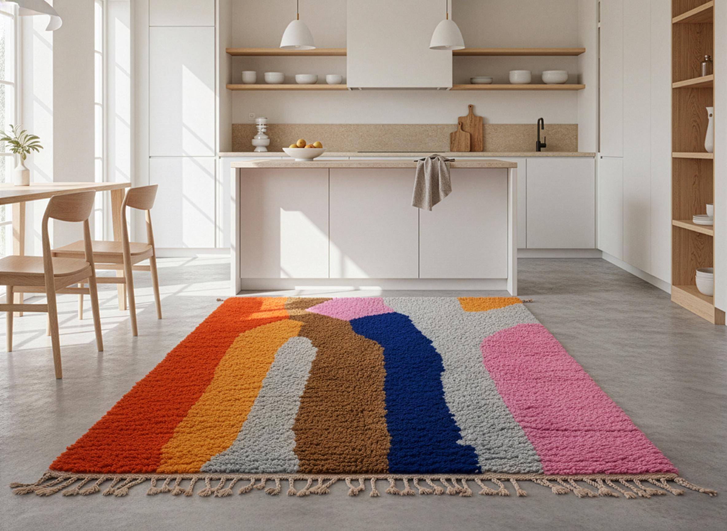 Tapis berbère tissé main 3x2 m