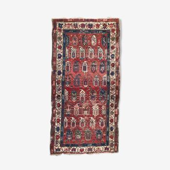 Ancient Caucasian rug Kazak 100x192 cm