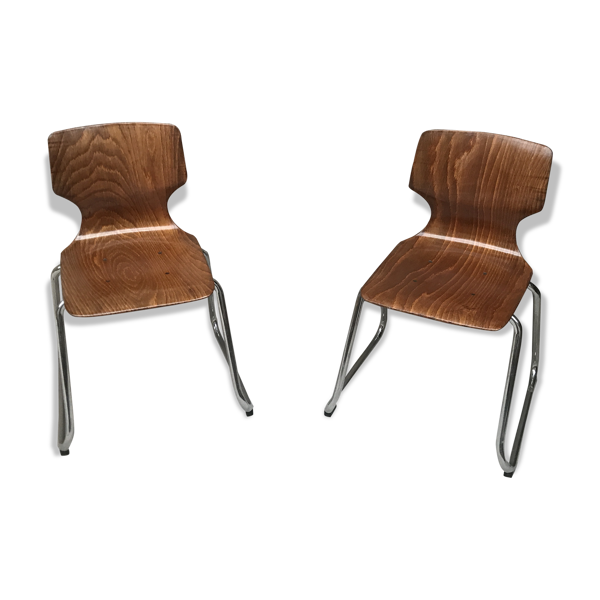 Paire de chaises pour enfant Pagholz Flototto
