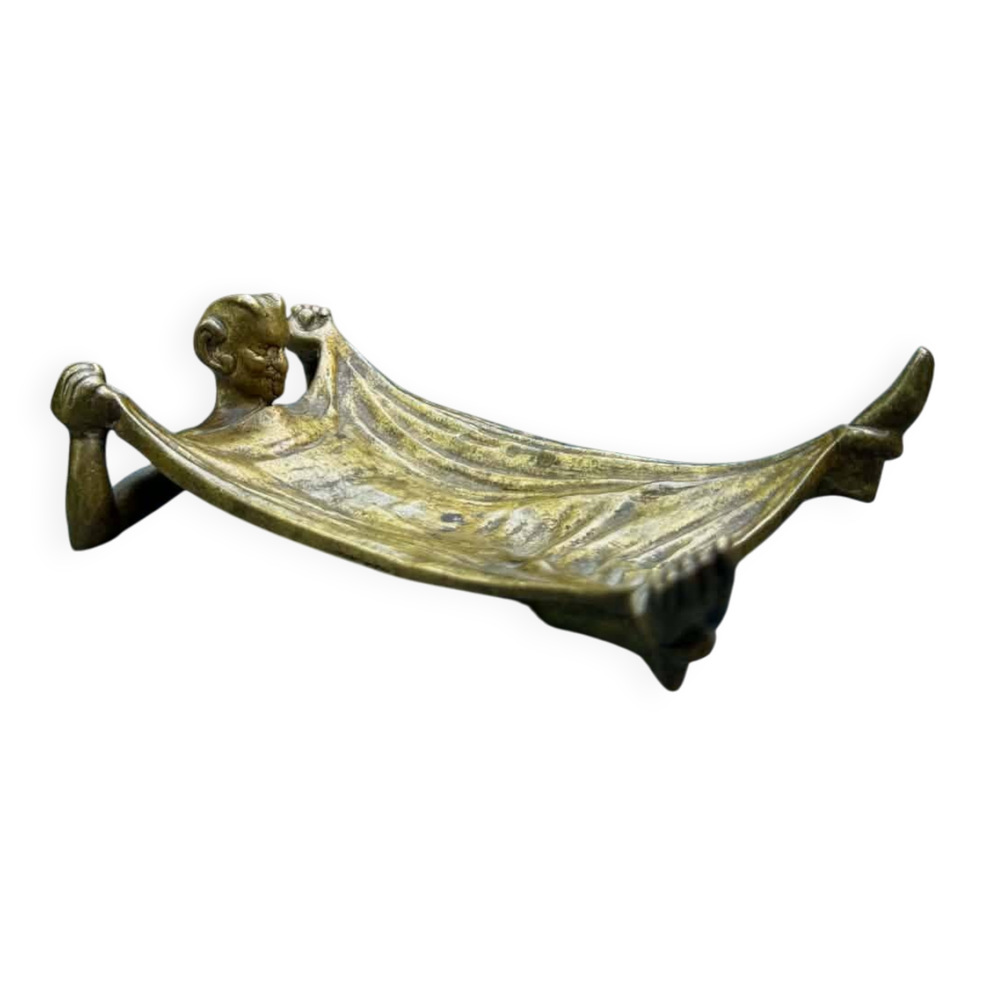 Bronze devil vide poche Art Nouveau