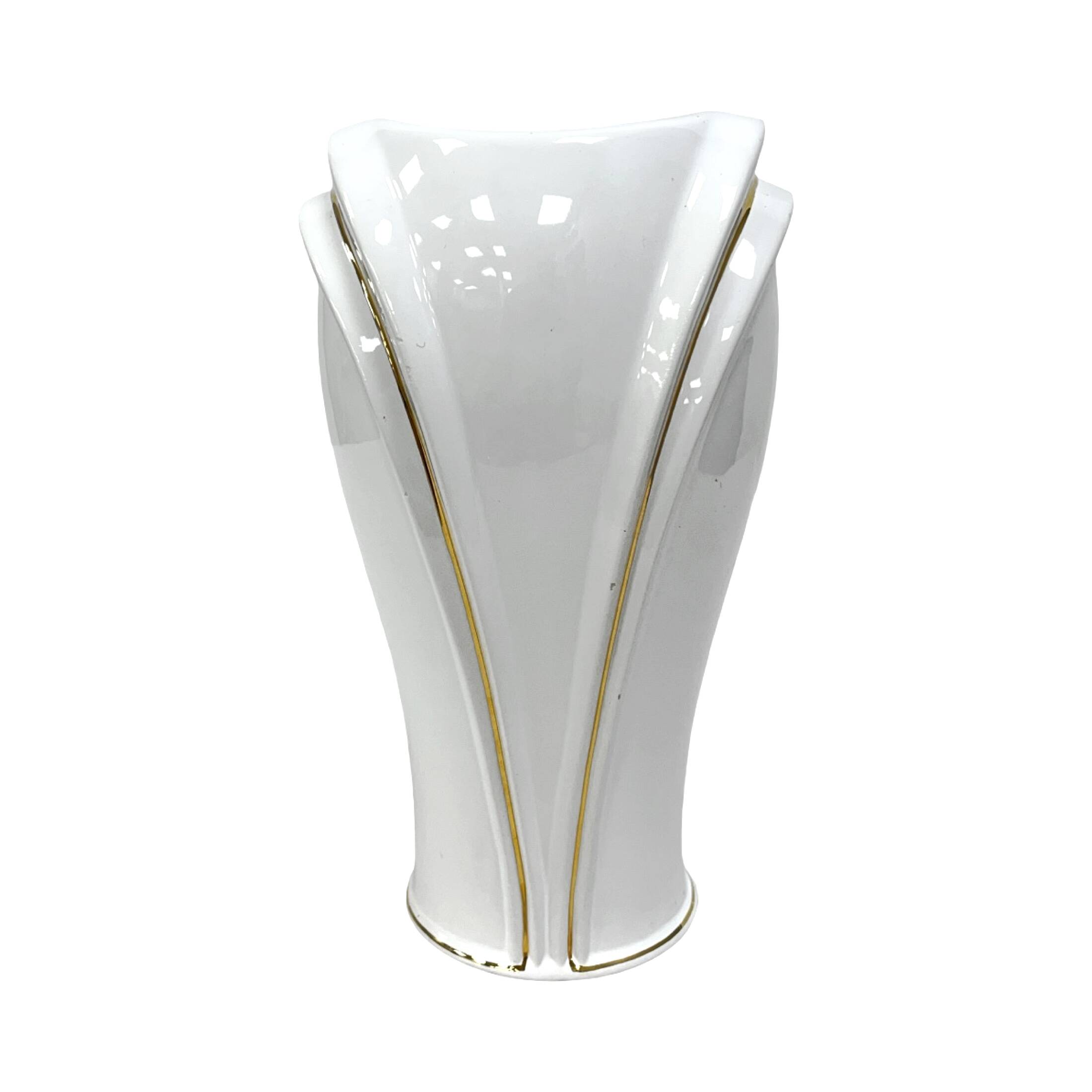 Elegant Porcelain Vase Welz Pfungstadt, Germany 1970s