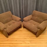 Pair of Coronado armchairs, designed by Tobia Scarpa, C&B Italia, 1960s